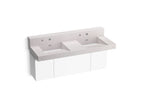 KOHLER K-81025-BPW-KES Constellation 60" Wall-Mount Basin Lavatory System With Backsplash - Et Statuario