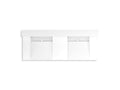 KOHLER K-81025-BSS-KCG Constellation 60" Wall-Mount Basin Lavatory System With Backsplash - Glacier White