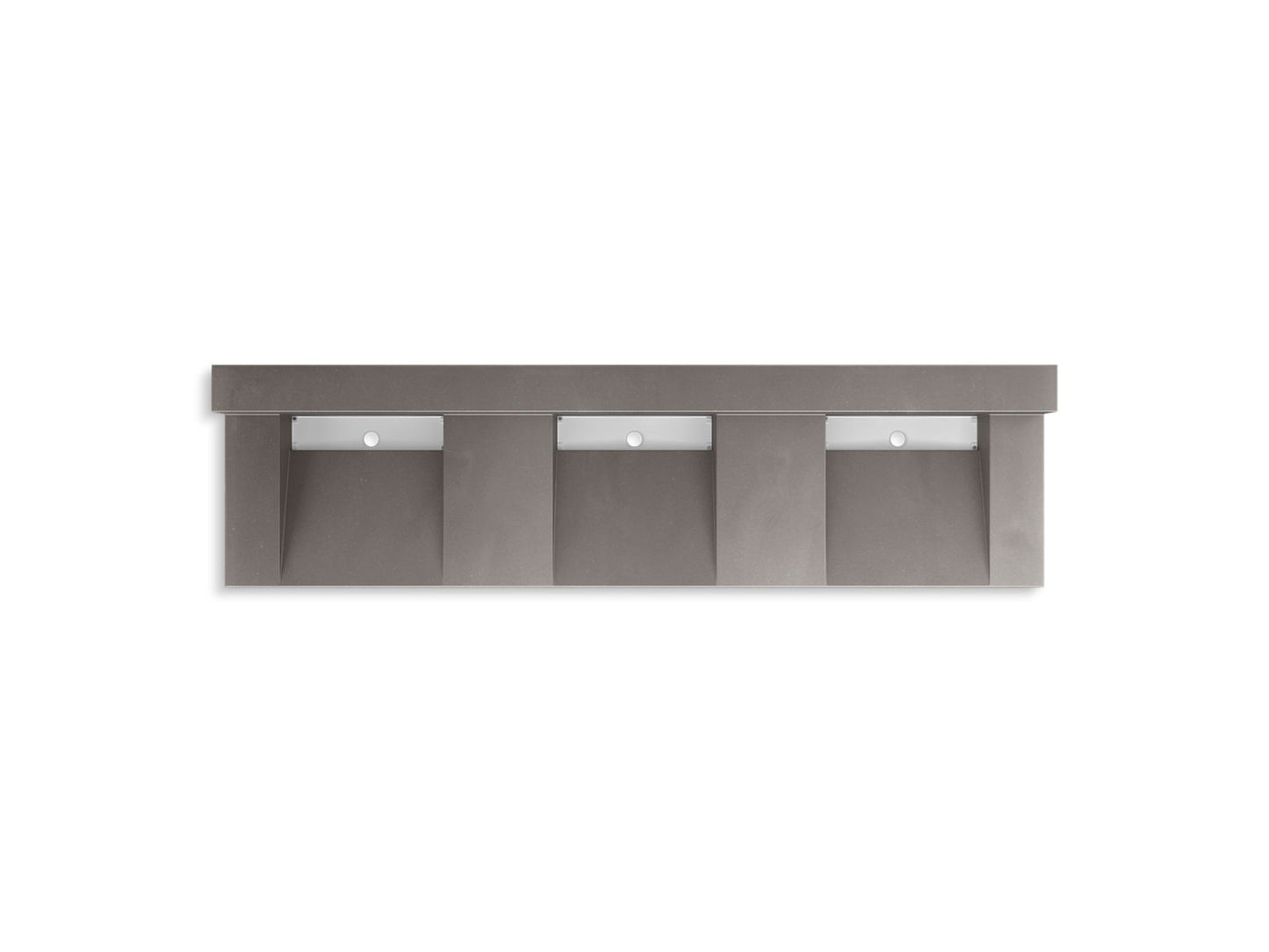 KOHLER K-81026-BSS-KCE Constellation 90" Wall-Mount Basin Lavatory System With Backsplash In Ash Concrete