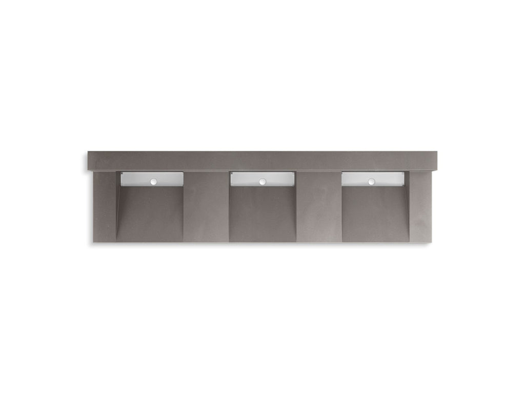 KOHLER K-81026-BSS-KCE Constellation 90" Wall-Mount Basin Lavatory System With Backsplash - Ash Concrete