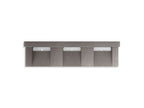 KOHLER K-81026-BSS-KCE Constellation 90" Wall-Mount Basin Lavatory System With Backsplash - Ash Concrete