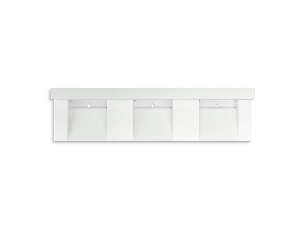 KOHLER K-81026-BSS-KEH Constellation 90" Wall-Mount Basin Lavatory System With Backsplash - Miami White