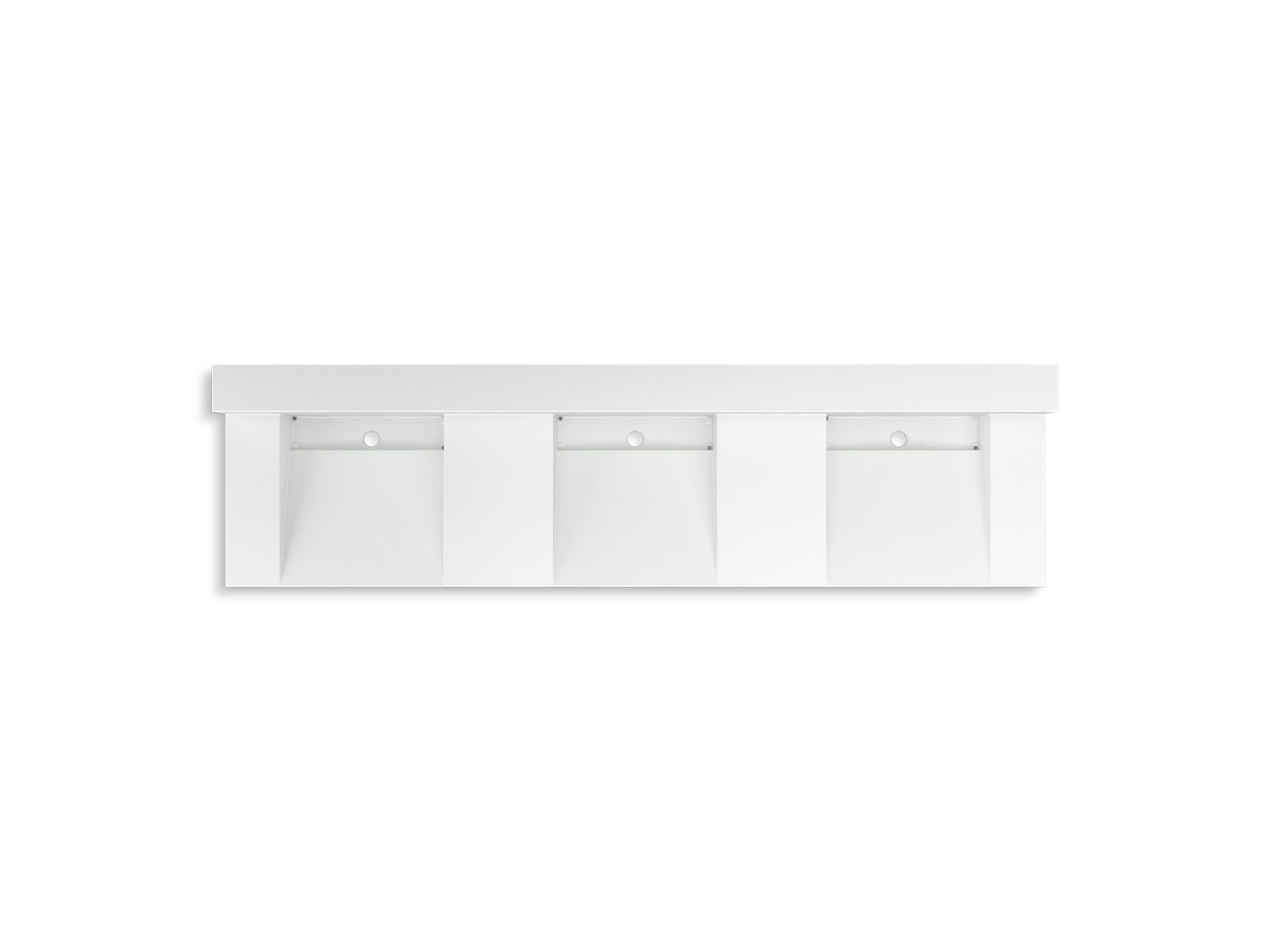 KOHLER K-81026-BSS-KEH Constellation 90" Wall-Mount Basin Lavatory System With Backsplash - Miami White
