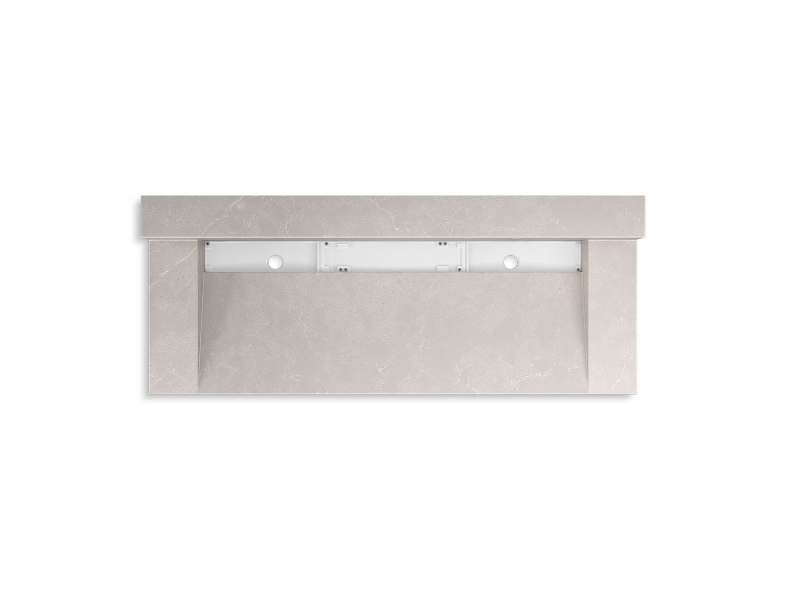 KOHLER K-81027-BSS-KED Constellation 60" Wall-Mount Trough Lavatory System With Backsplash - Desertsilver