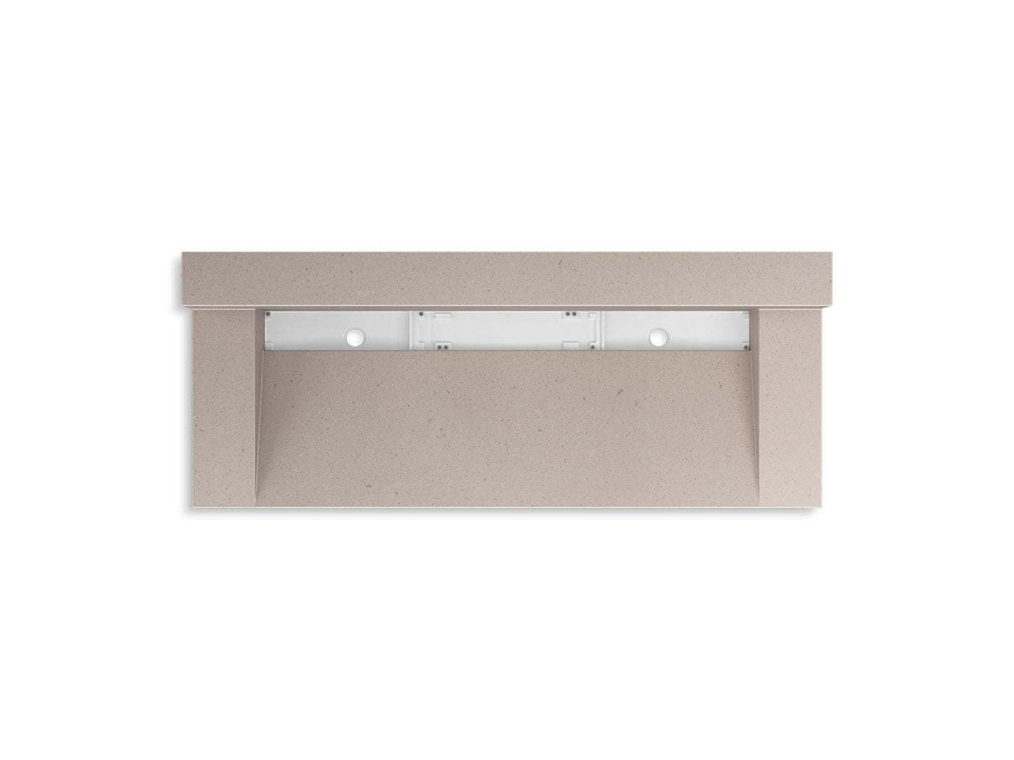 KOHLER K-81027-BSS-KCC Constellation 60" Wall-Mount Trough Lavatory System With Backsplash In Canvas