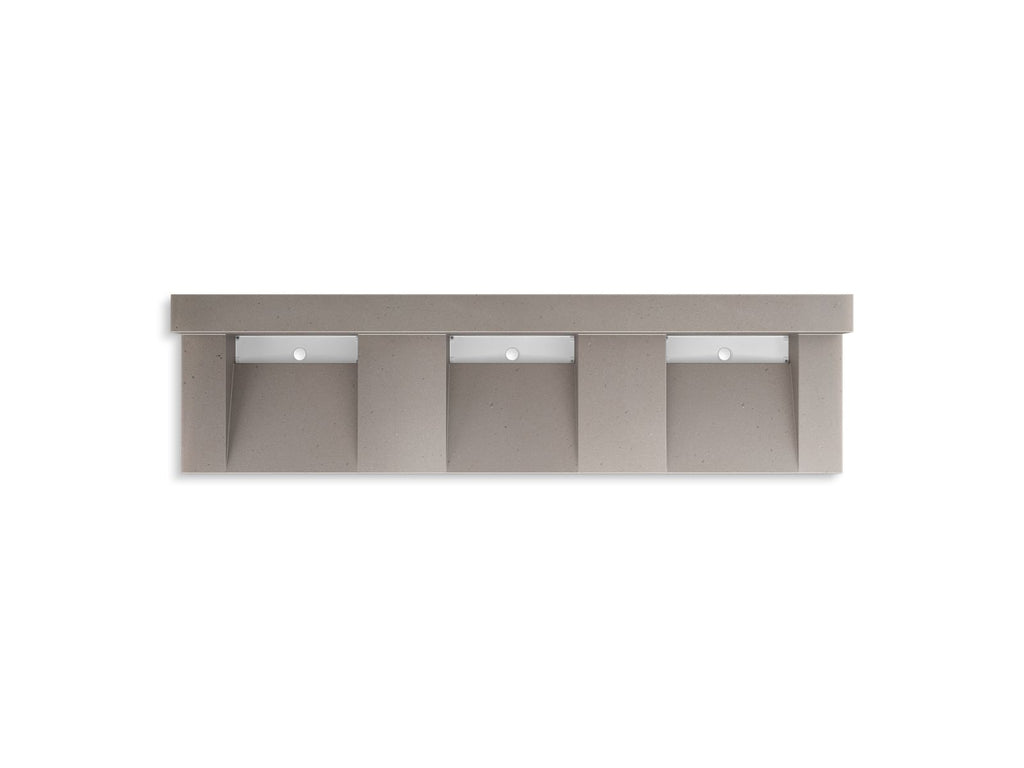 KOHLER K-81026-BSS-KCT Constellation 90" Wall-Mount Basin Lavatory System With Backsplash - Concrete