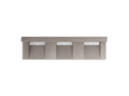KOHLER K-81026-BSS-KCT Constellation 90" Wall-Mount Basin Lavatory System With Backsplash - Concrete