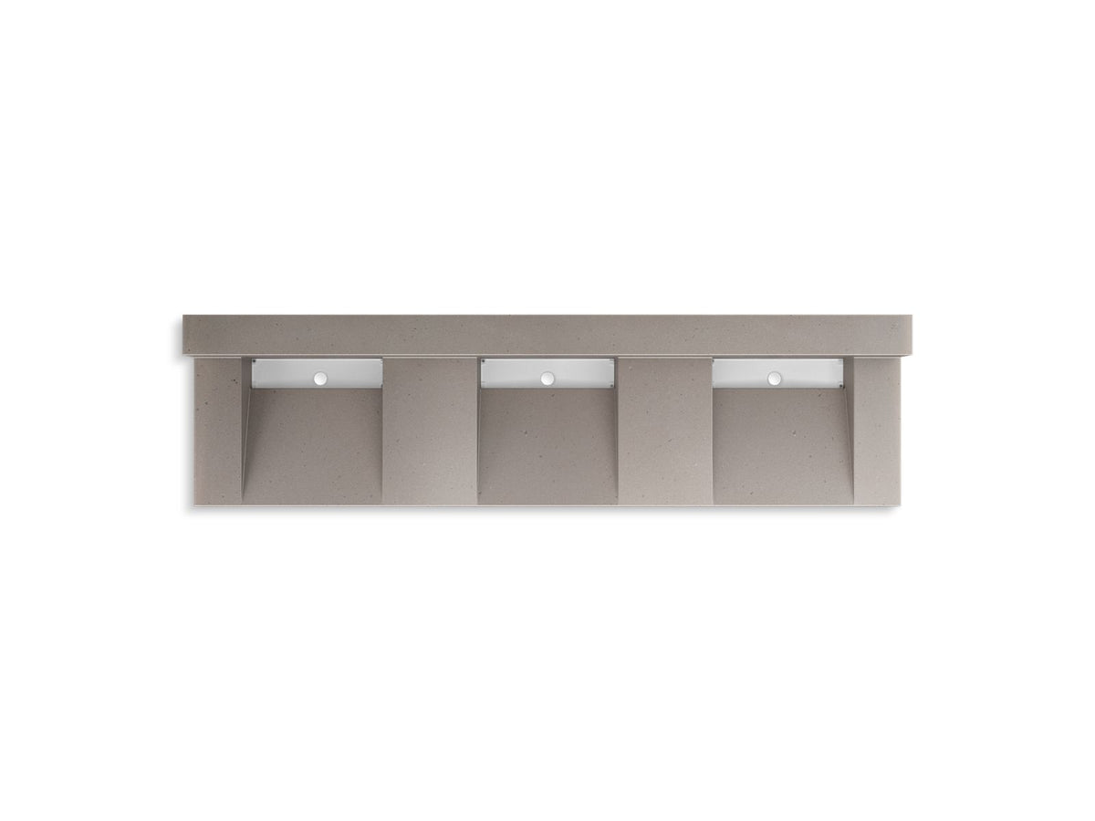KOHLER K-81026-BSS-KCT Constellation 90" Wall-Mount Basin Lavatory System With Backsplash - Concrete