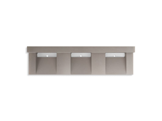 KOHLER K-81026-BSS-KCT Constellation 90" wall-mount basin lavatory system with backsplash - Concrete