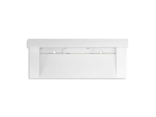 KOHLER K-81027-BSS-KEH Constellation 60" Wall-Mount Trough Lavatory System With Backsplash In Miami White