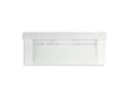 KOHLER K-81027-BSS-KEH Constellation 60" Wall-Mount Trough Lavatory System With Backsplash - Miami White