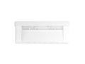 KOHLER K-81027-BSS-KCG Constellation 60" Wall-Mount Trough Lavatory System With Backsplash - Glacier White