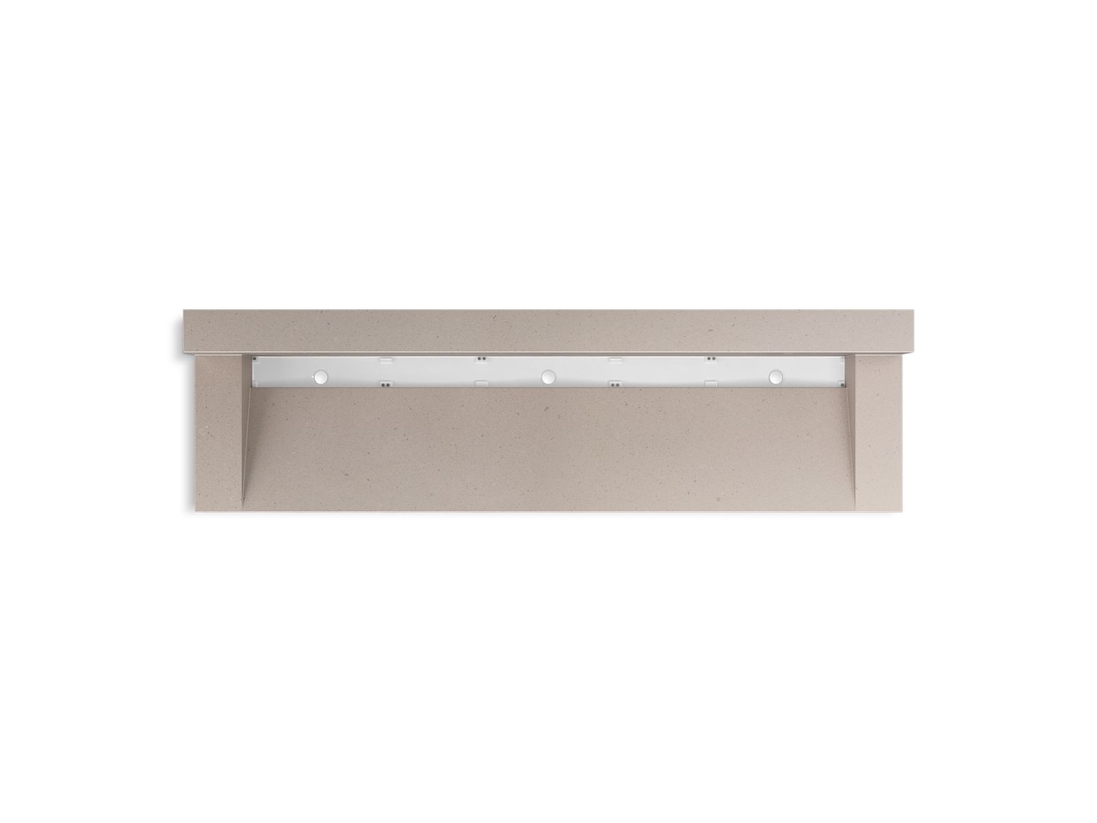 KOHLER K-81028-BSS-KCC Constellation 90" Wall-Mount Trough Lavatory System With Backsplash - Canvas