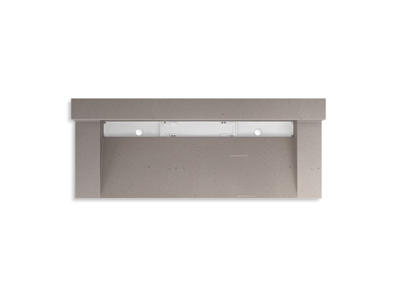 KOHLER K-81027-BSS-KCT Constellation 60" Wall-Mount Trough Lavatory System With Backsplash - Concrete