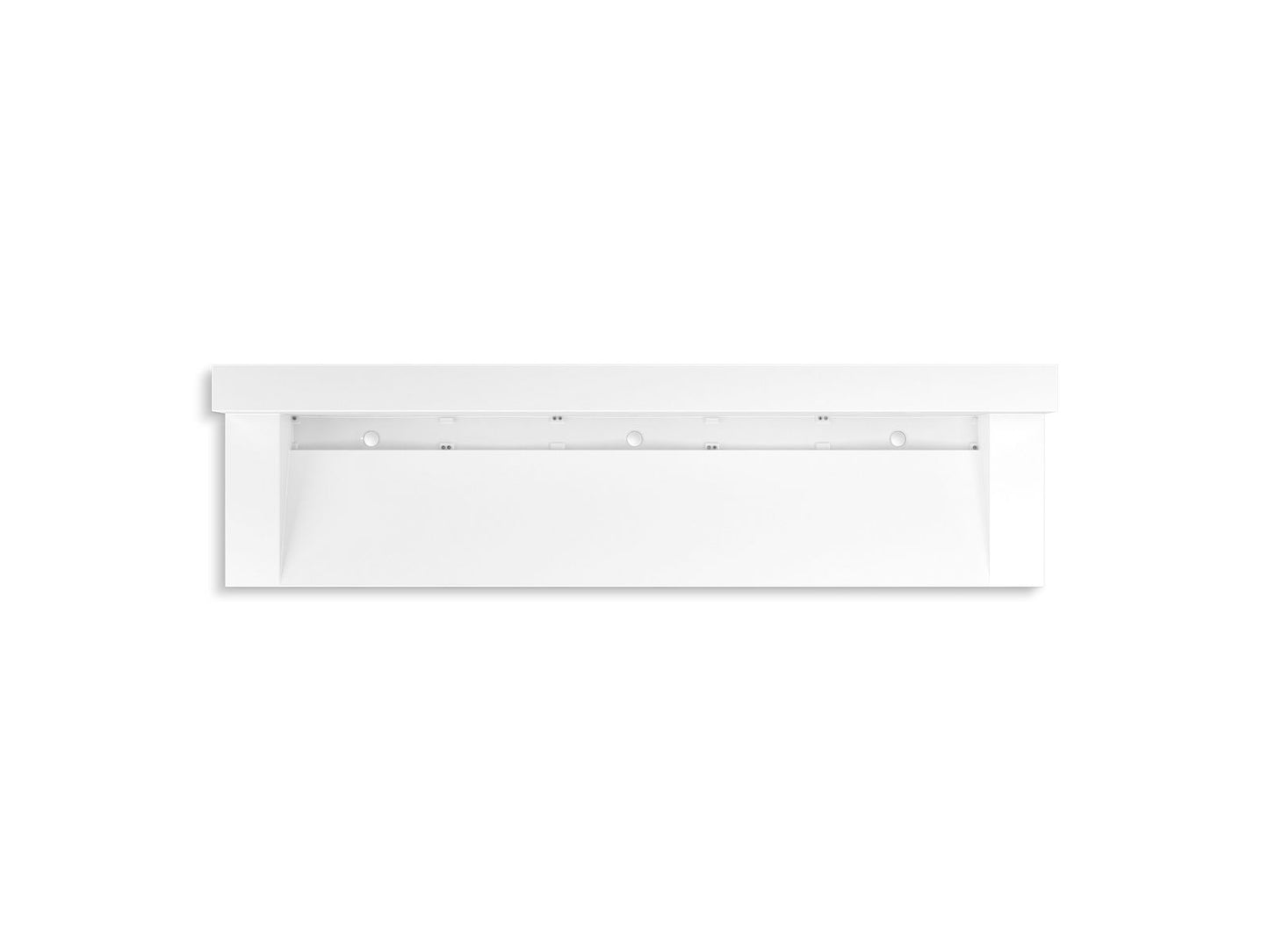 KOHLER K-81028-BSS-KCG Constellation 90" Wall-Mount Trough Lavatory System With Backsplash In Glacier White