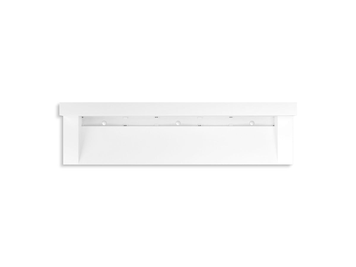 KOHLER K-81028-BSS-KCG Constellation 90" Wall-Mount Trough Lavatory System With Backsplash - Glacier White