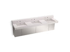 KOHLER K-81026-BSS-KED Constellation 90" Wall-Mount Basin Lavatory System With Backsplash - Desertsilver