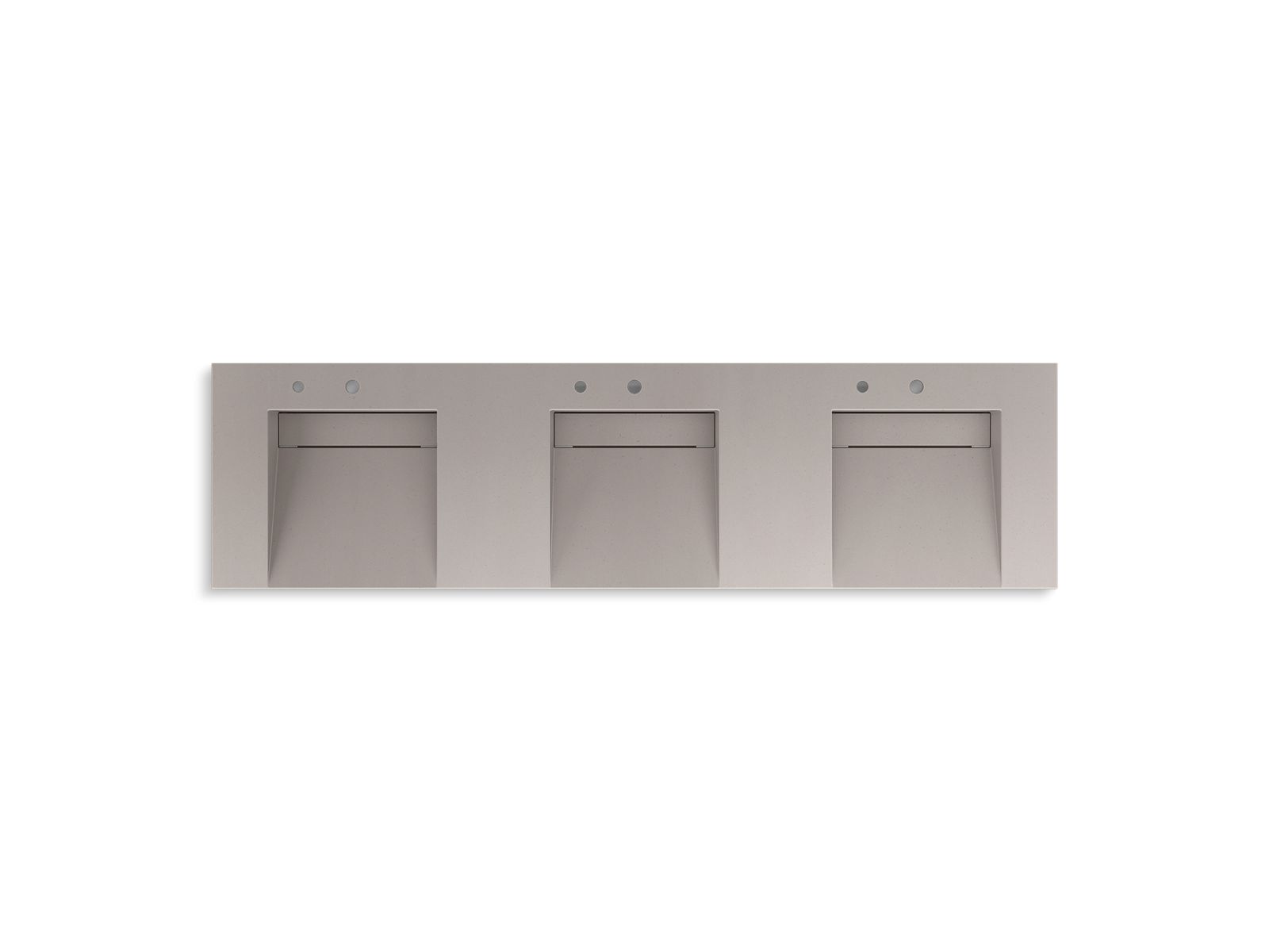 KOHLER K-81031-BSS-KCN Constellation 90" Wall-Mount Basin Lavatory System - Neutral Concrete