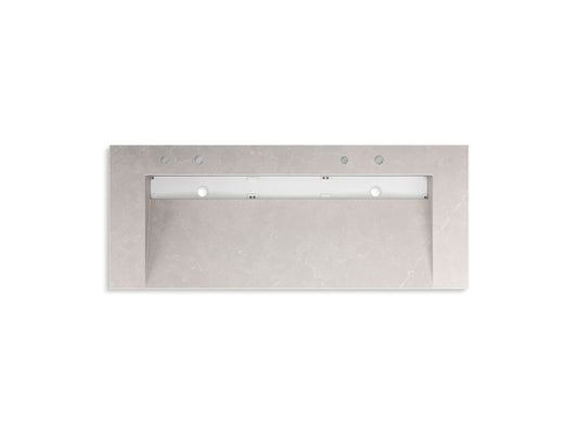 KOHLER K-81032-BSS-KED Constellation 60" Wall-Mount Trough Lavatory System In DesertSilver