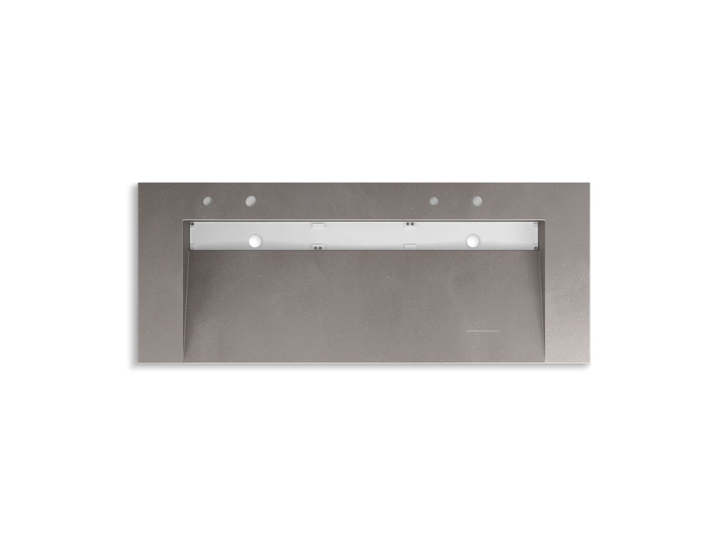 KOHLER K-81032-BSS-KCE Constellation 60" Wall-Mount Trough Lavatory System In Ash Concrete