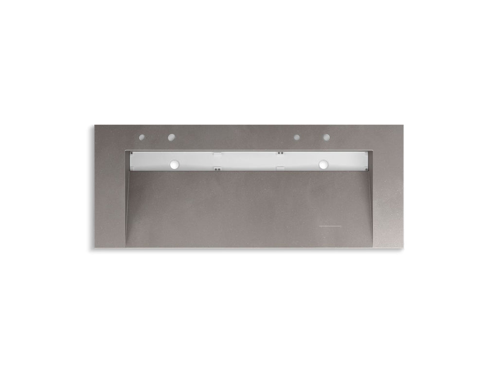 KOHLER K-81032-BSS-KCE Constellation 60" Wall-Mount Trough Lavatory System - Ash Concrete
