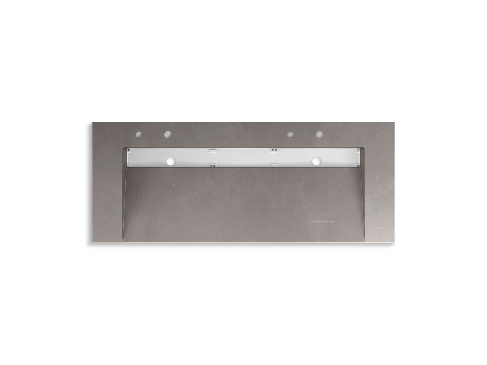 KOHLER K-81032-BSS-KCE Constellation 60" Wall-Mount Trough Lavatory System - Ash Concrete