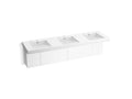 KOHLER K-81031-BPW-KCG Constellation 90" Wall-Mount Basin Lavatory System - Glacier White