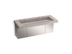 KOHLER K-81032-BSS-KCN Constellation 60" Wall-Mount Trough Lavatory System - Neutral Concrete