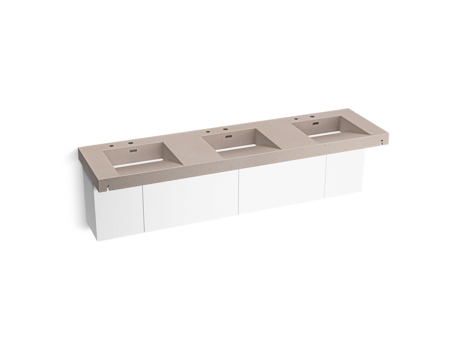 KOHLER K-81031-BPW-KCC Constellation 90" Wall-Mount Basin Lavatory System - Canvas
