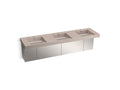 KOHLER K-81031-BSS-KCC Constellation 90" Wall-Mount Basin Lavatory System - Canvas