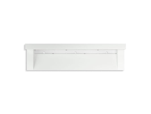 KOHLER K-81028-BSS-KEH Constellation 90" Wall-Mount Trough Lavatory System With Backsplash In Miami White