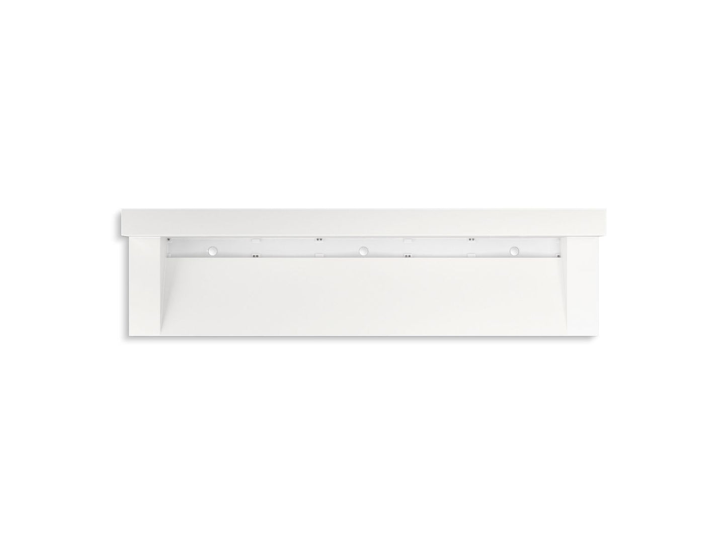 KOHLER K-81028-BSS-KEW Constellation 90" Wall-Mount Trough Lavatory System With Backsplash In Iconic White