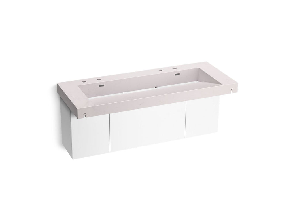 KOHLER K-81032-BPW-KES Constellation 60" Wall-Mount Trough Lavatory System - Et Statuario