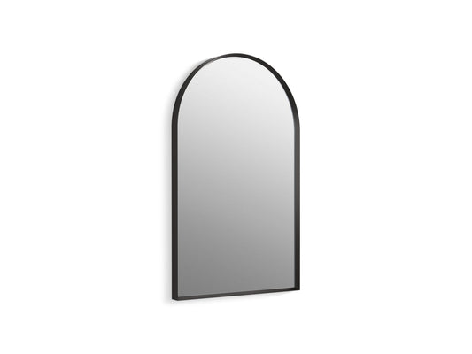 KOHLER K-30638-BLL Essential 20" x 32" arched framed mirror - Matte Black
