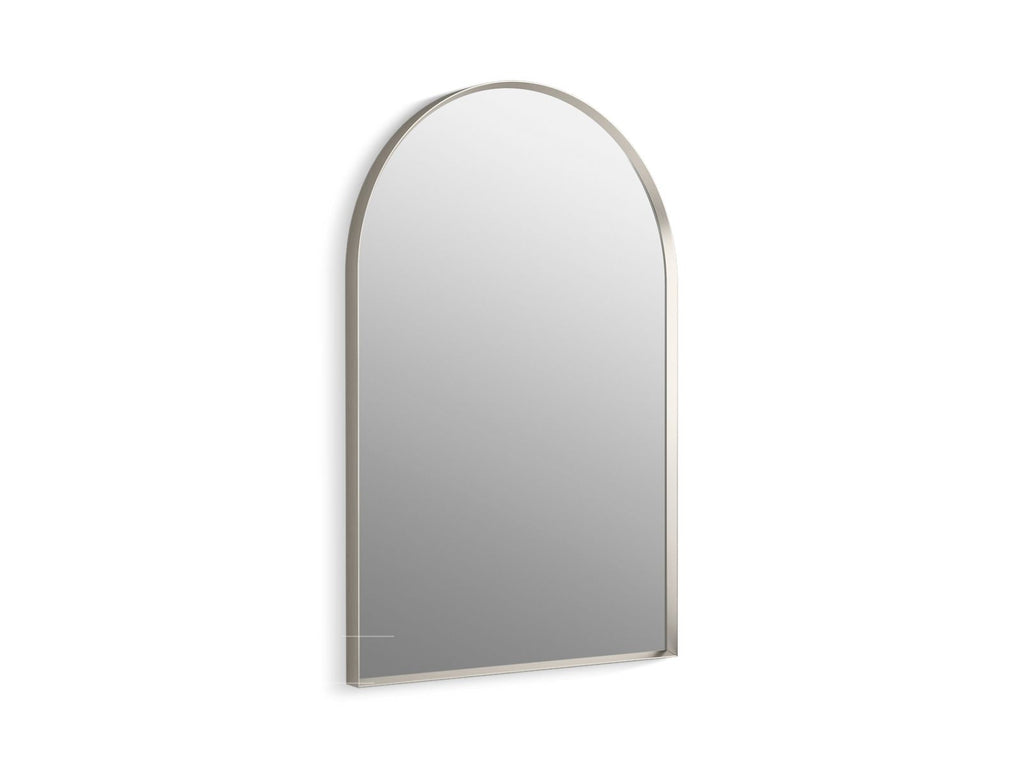 KOHLER K-30637-BNL Essential 24" X 36" Arched Framed Mirror - Brushed Nickel