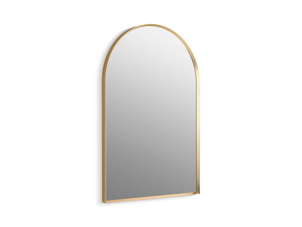 KOHLER K-30637-BGL Essential 24" X 36" Arched Framed Mirror - Moderne Brushed Gold