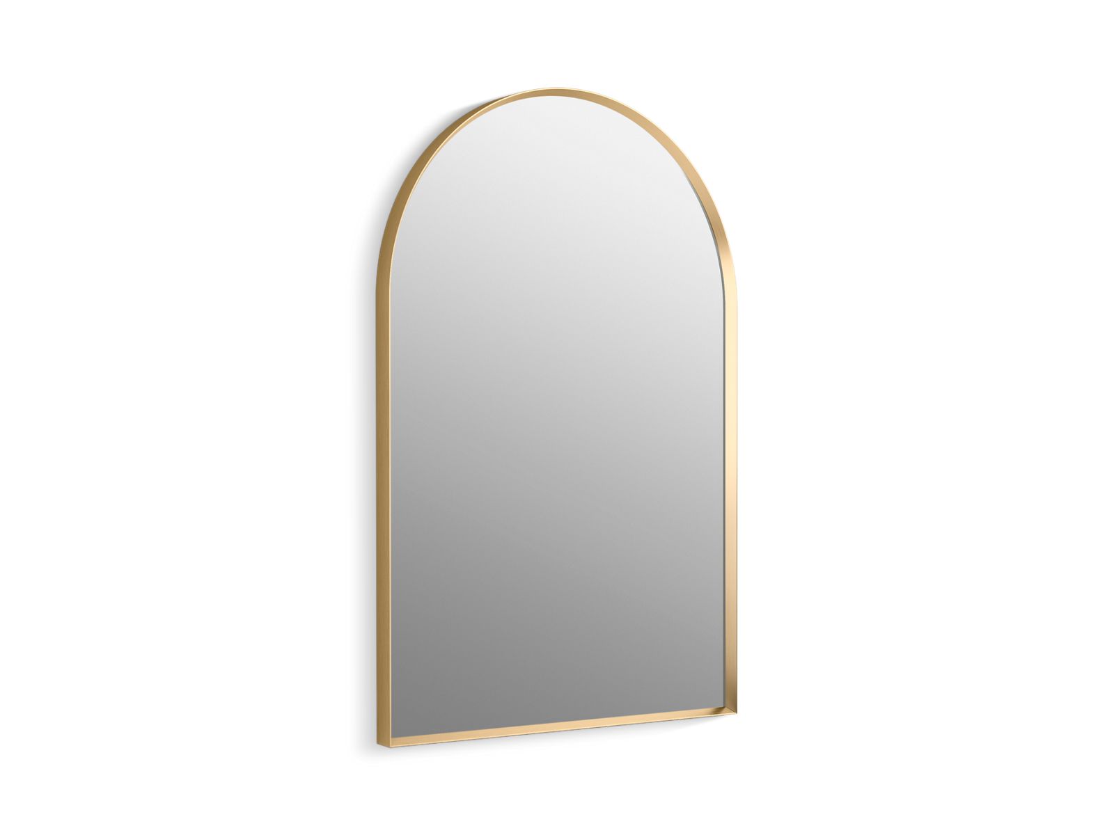 KOHLER K-30637-BGL Essential 24" X 36" Arched Framed Mirror - Moderne Brushed Gold