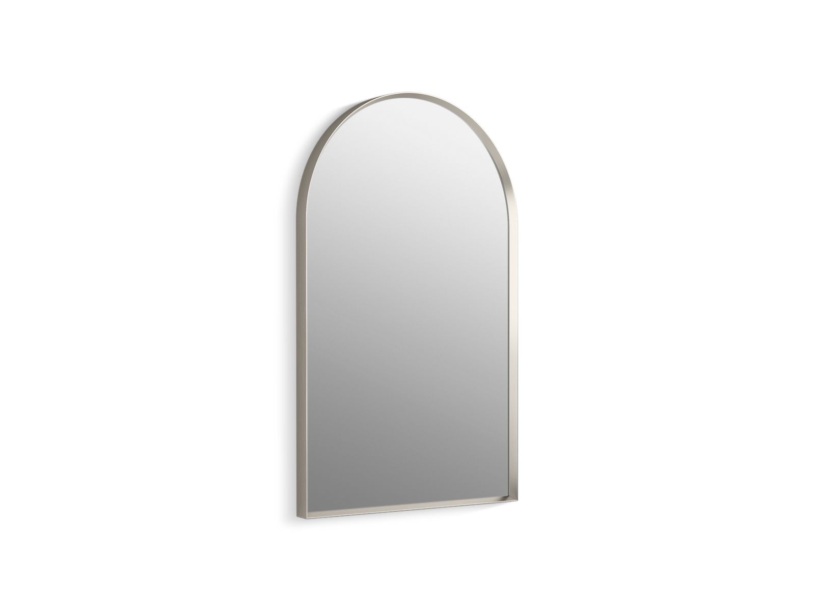 KOHLER K-30638-BNL Essential 20" X 32" Arched Framed Mirror - Brushed Nickel