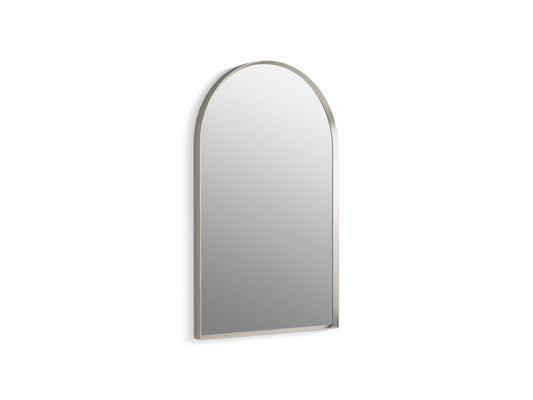 KOHLER K-30638-BNL Essential 20" x 32" arched framed mirror - Brushed Nickel
