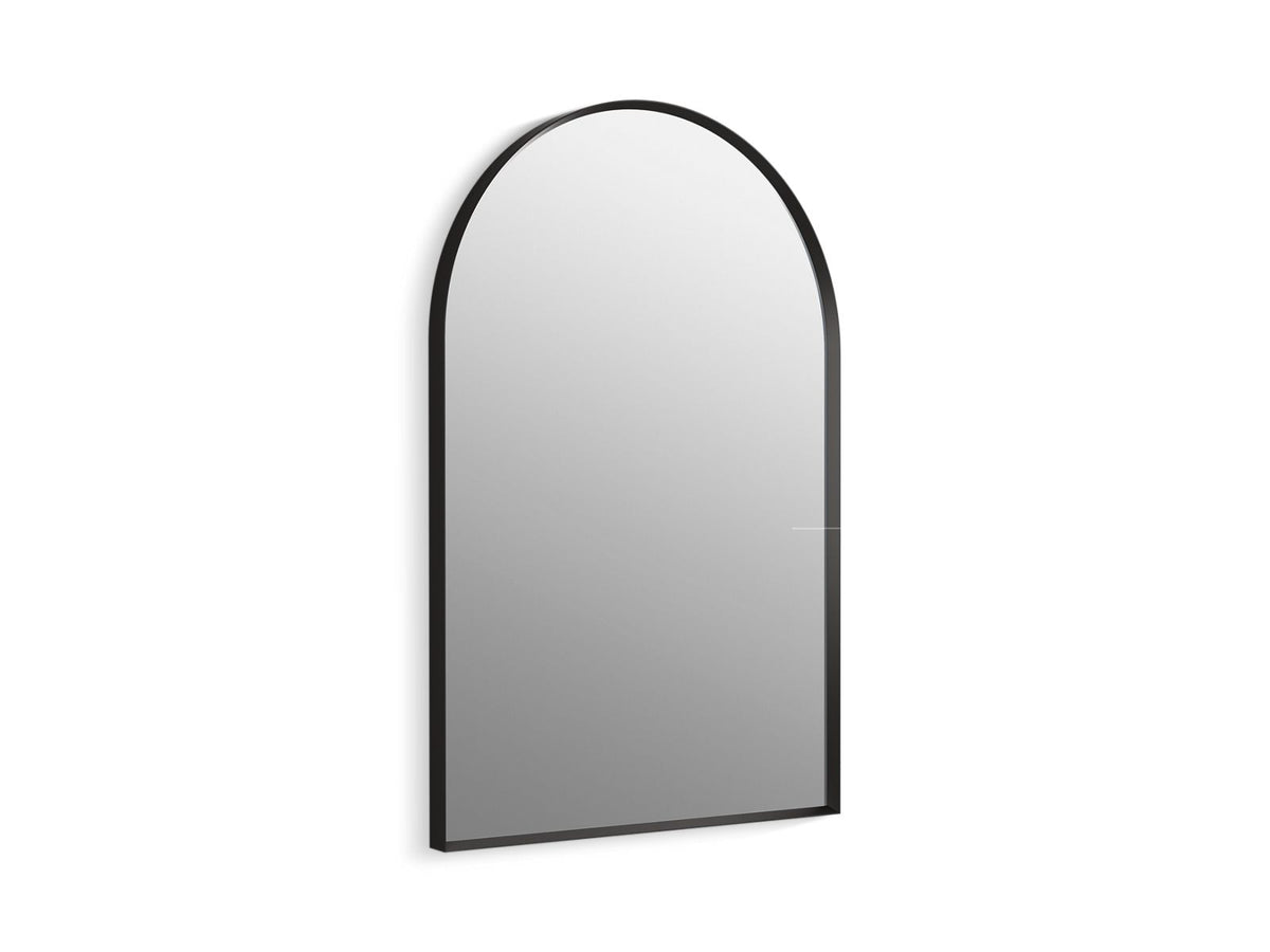 KOHLER K-30637-BLL Essential 24" X 36" Arched Framed Mirror - Matte Black