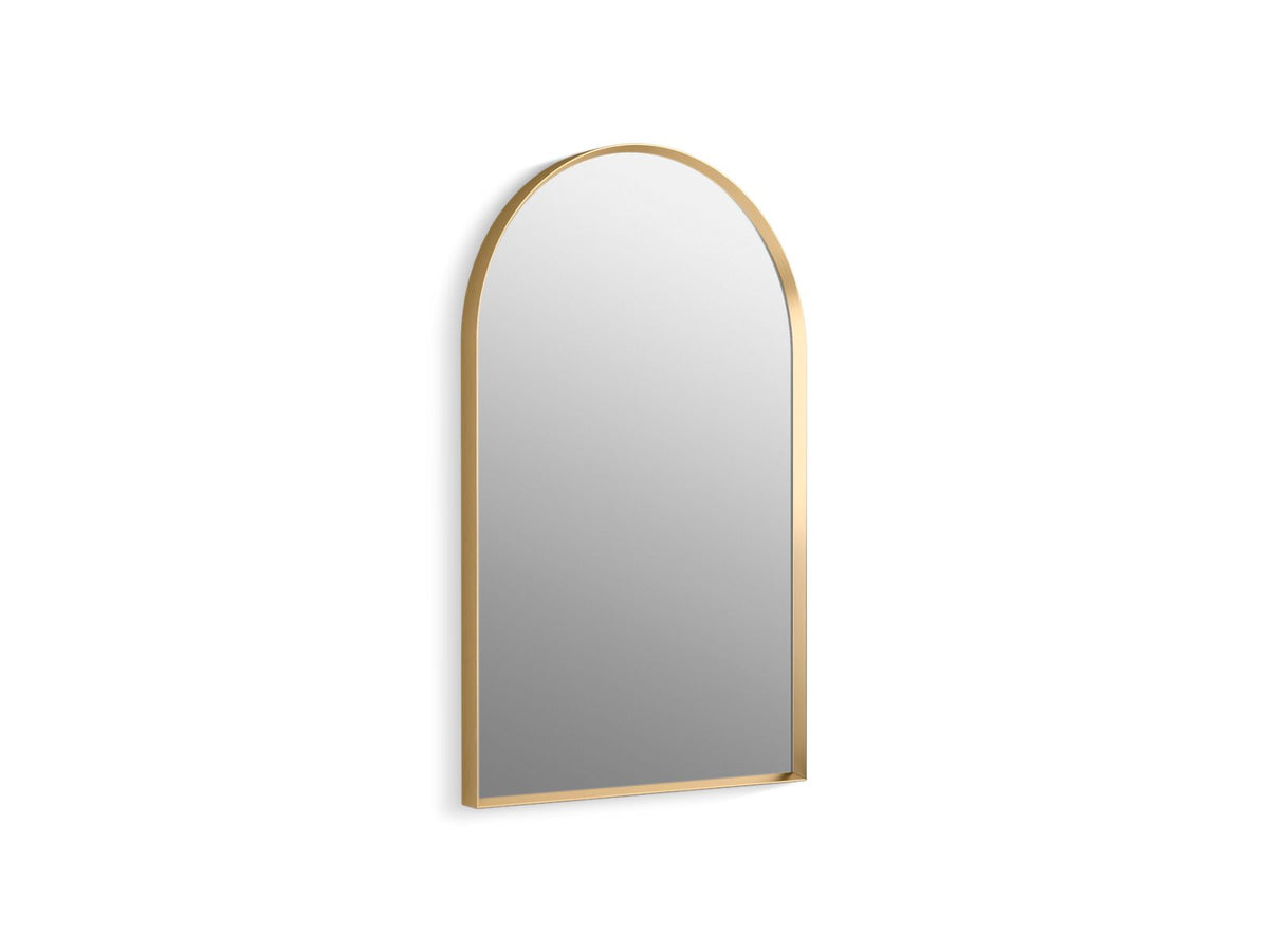 KOHLER K-30638-BGL Essential 20" X 32" Arched Framed Mirror - Moderne Brushed Gold
