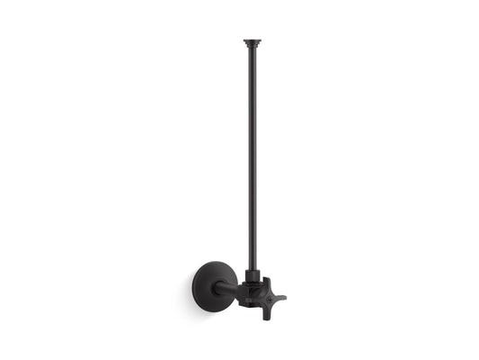 KOHLER K-7637-BL 3/8" Npt Angle Supply With Stop And Annealed Vertical Tube In Matte Black