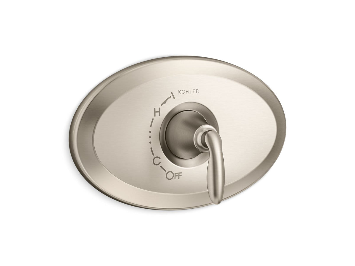 KOHLER K-TS21946-BN Remodel Rite-Temp Valve Trim - Vibrant Brushed Nickel