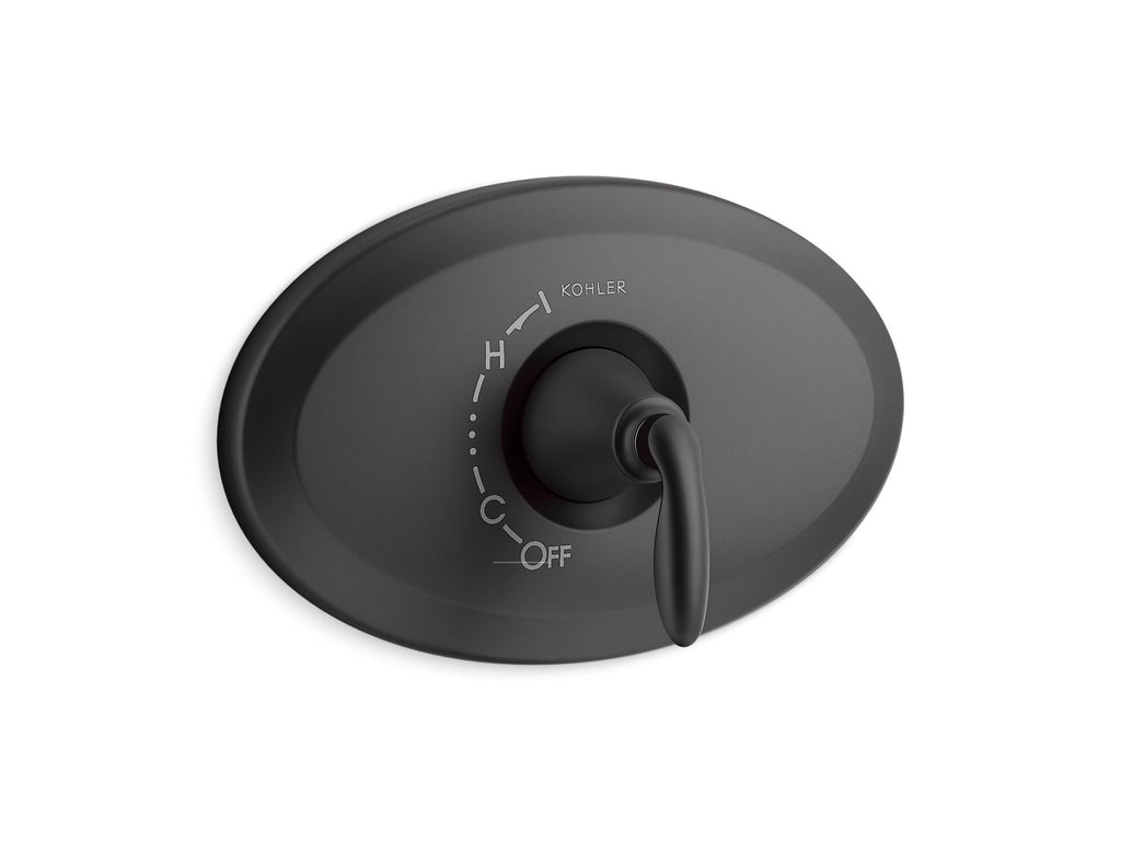 KOHLER K-TS21946-BL Remodel Rite-Temp Valve Trim - Matte Black