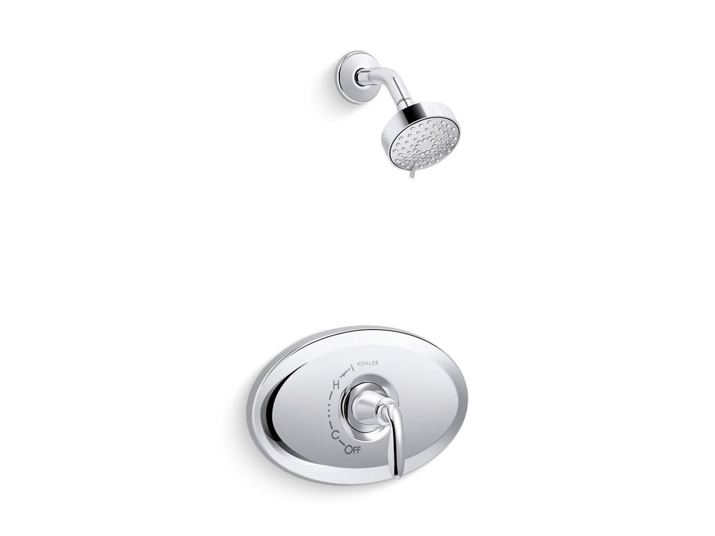 KOHLER K-TS21947-4Y-CP Remodel Rite-Temp Shower Trim Kit, 2.5 Gpm - Polished Chrome