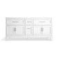 KOHLER K-31247-ASB-0 Quo 72" Bathroom Vanity Cabinet With Sinks And Quartz Top In White