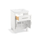 KOHLER K-28379-ASB-0 Quo 24" Bathroom Vanity Cabinet With Sink And Quartz Top In White