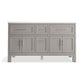 KOHLER K-31246-ASB-1WT Quo 60" Bathroom Vanity Cabinet With Sinks And Quartz Top In Mohair Grey