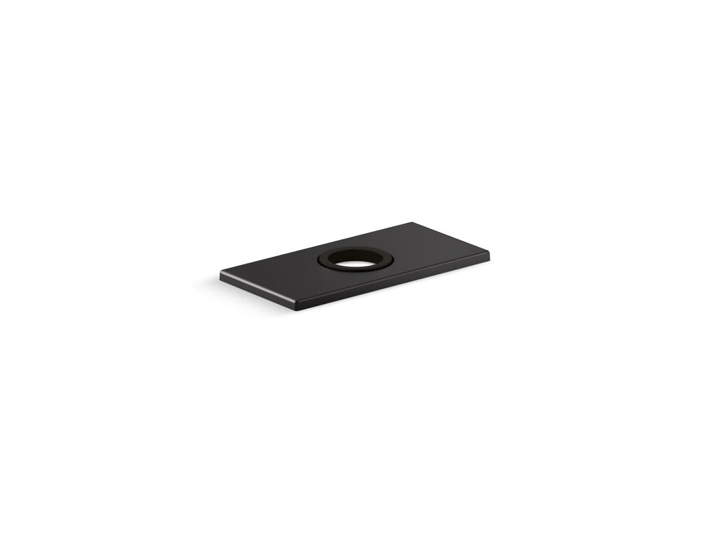 KOHLER K-13478-B-BL 4" Escutcheon Plate For Insight And Kinesis Faucet - Matte Black