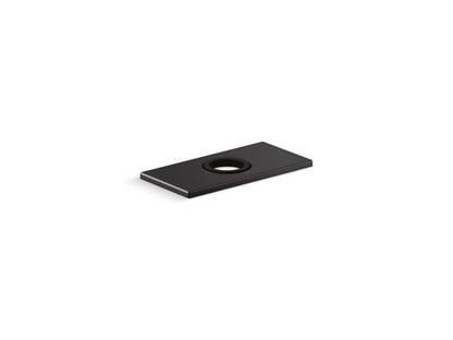 KOHLER K-13478-B-BL 4" escutcheon plate for Insight and Kinesis faucet - Matte Black